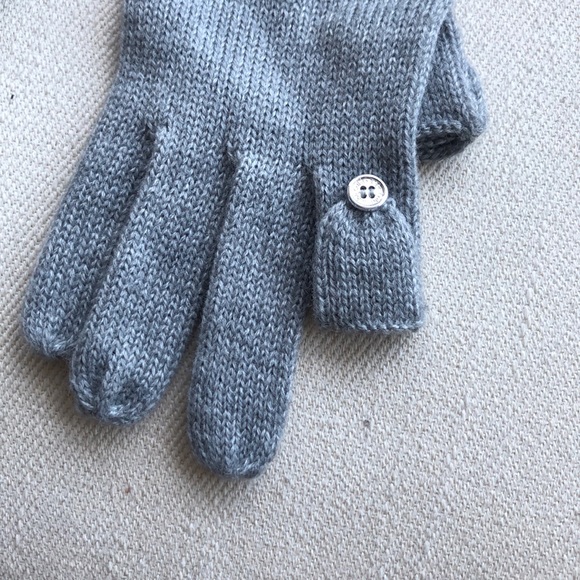 GORGEOUS CALVIN KLEIN CONVERTIBLE LONG GREY GLOVES - Picture 3 of 8